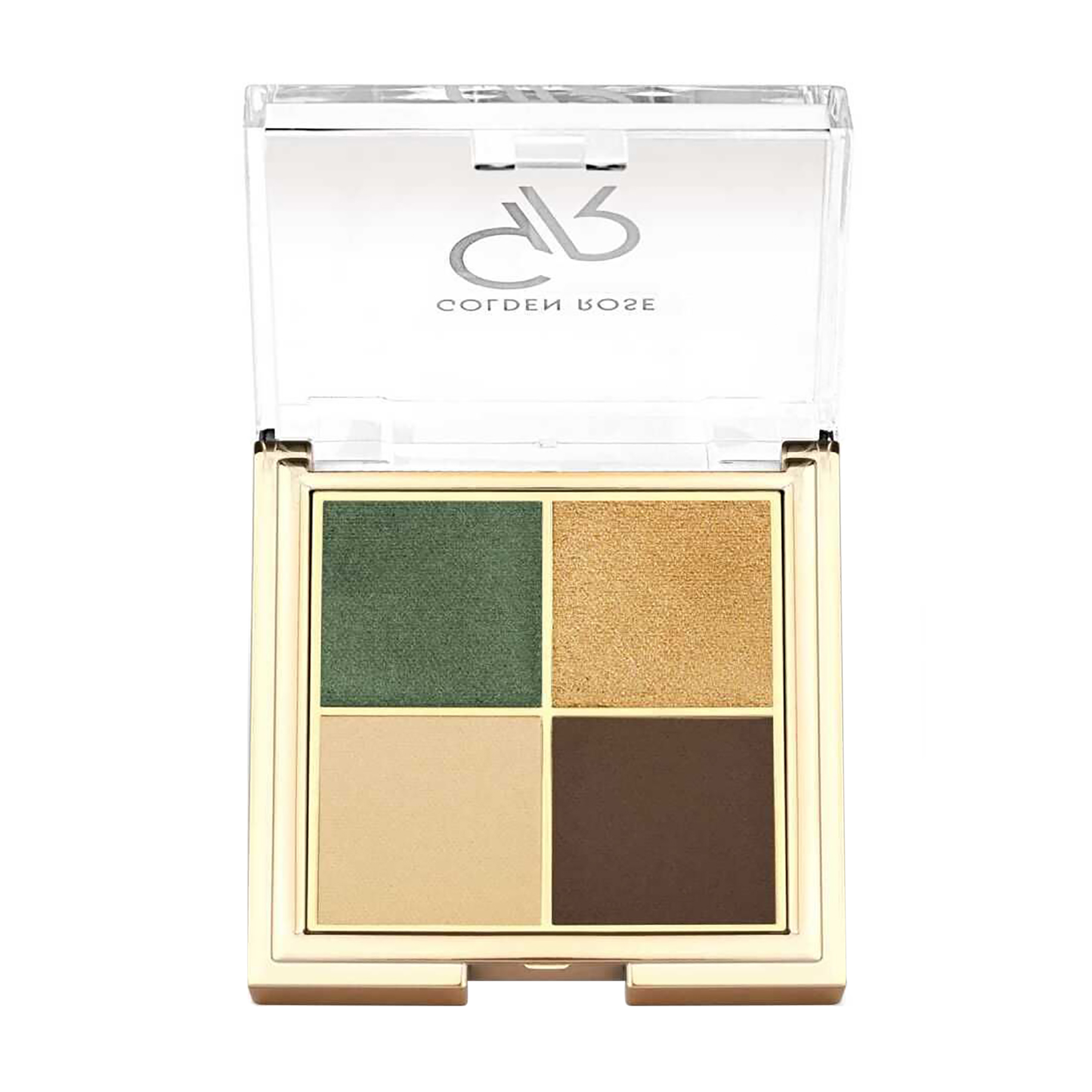 Палетка тіней для повік Golden Rose Quattro Eyeshadow Palette, 02 Royal Jungle, 4.4 г